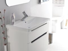 Turkuaz Seramik Cerastyle Elite Etajerli Lavabo 80x45cm