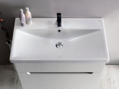 Turkuaz Seramik Cerastyle Elite Etajerli Lavabo 80x45cm