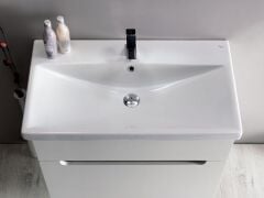 Turkuaz Seramik Cerastyle Elite Etajerli Lavabo 90x45cm