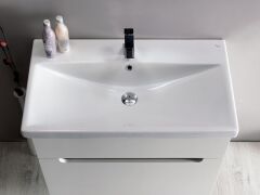 Turkuaz Seramik Cerastyle Elite Etajerli Lavabo 60x45cm