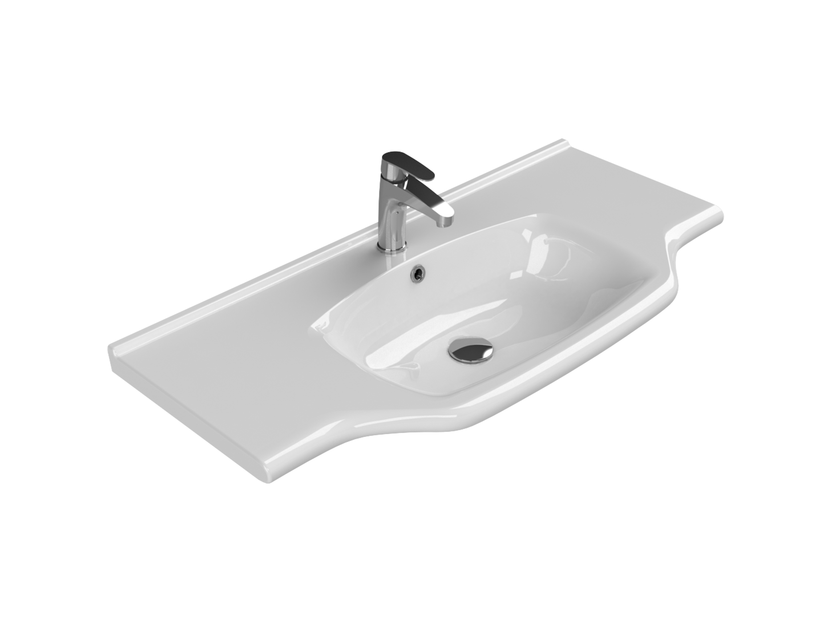 Turkuaz Seramik Cerastyle New Classic Etajerli Lavabo 100x48cm