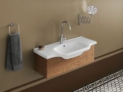 Turkuaz Seramik Cerastyle New Classic Etajerli Lavabo 100x48cm