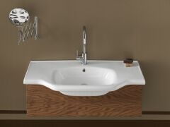 Turkuaz Seramik Cerastyle New Classic Etajerli Lavabo 100x48cm