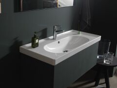 Turkuaz Seramik Cerastyle Arya Etajerli Lavabo 100x45cm