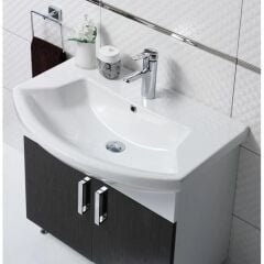 Turkuaz Seramik Cerastyle Evita Etajerli Lavabo 110X55cm