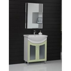 Turkuaz Seramik Cerastyle Evita Etajerli Lavabo 90x55cm